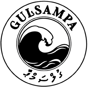 Gulsampa logo with a wave design, representing creative writing, literary submissions, and cultural archive themes. It also symoolizes the sea in which our thrust area is located.